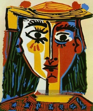  chapeau - Frau au chapeau 1935 kubist Pablo Picasso